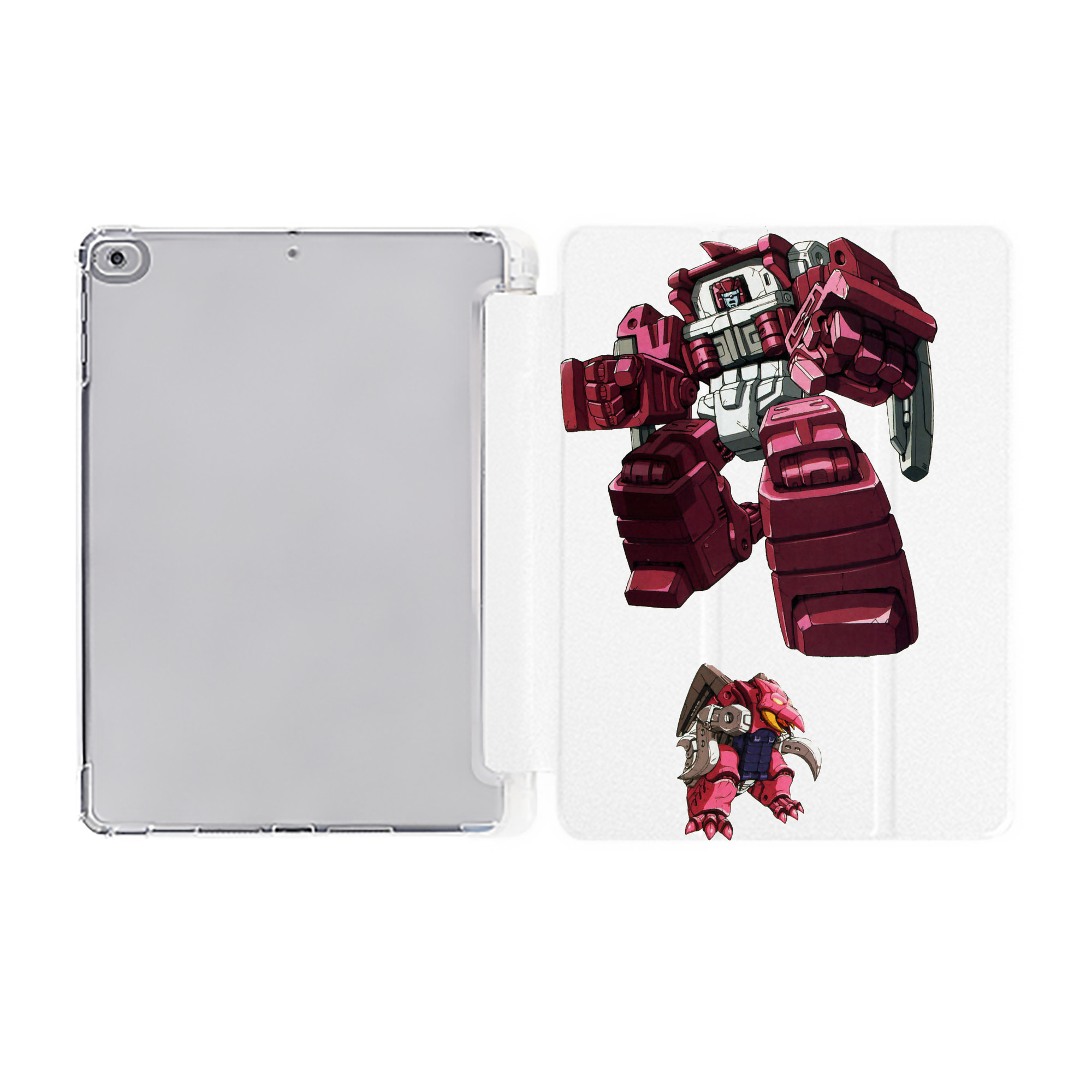 （画像用）  IPad ケース ペン収納付き 三つ折りスタンド PUレザー×シリコン 対応機種9.5/10.5/10.9インチ